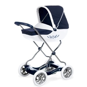 Carrito Shara Inglesina Azul Para Muñecos Smoby 