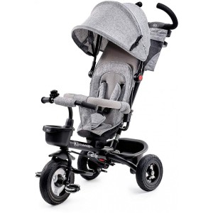 Triciclo AVEO Kinderkraft con asiento giratorio GRIS