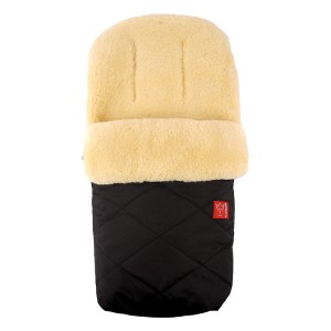 Kaiser Saco Cubrepiernas De Borreguito Para Carro De Bebé Negro