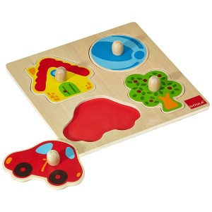 Goula Puzzle De Colores 4 Piezas De Madera Diset