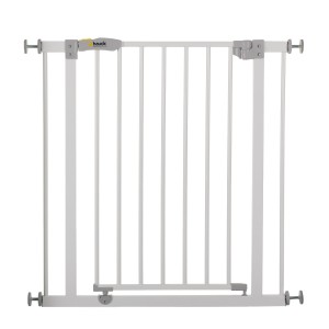 Puerta de seguridad Hauck Open N Stop en metal blanco