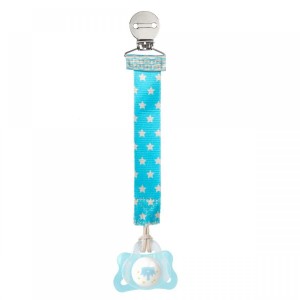 Chicco Clip Fashion Cadena Portachupetes Azul