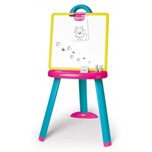 Smoby  – veces Y Creativo Pizarra Color Rosa
