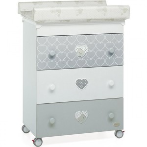 Bañera bebé con cajón y cambiador Foppapedretti Lovely