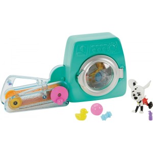 Playset Mattel 101 Dalmatian Street Charge Lavadora en funcionamiento