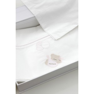 Juego de Sábanas Nanan para Cochecito Globo Rosa