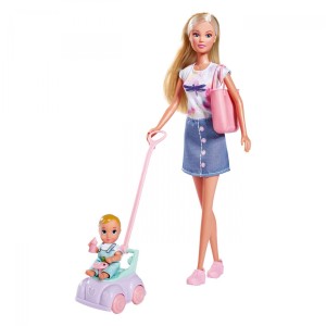 Muñeca Simba Steffi Love Baby Car