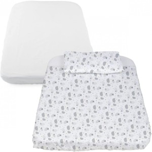 Conjunto para Cuna Chicco Next 2 Me 3 Pzas Oveja Gris