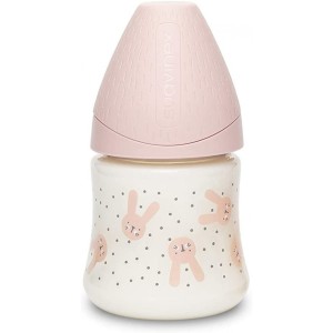 Frasco Suavinex en Vidrio Hygge Pink 150 ml Slow Flow