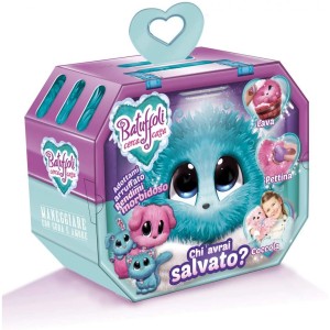 Peluche Rocco Giocattoli Batuffoli busca una casa sorpresa azul