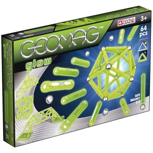 Construcción magnética Geomag Classic Glow 64 piezas