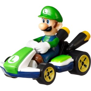 Coche Mattel Hot Wheels Mario Kart Luigi