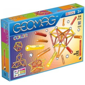 Construcción con bolas y barras Geomag 64 piezas