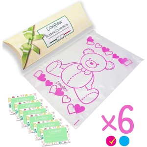 Lovabear Pink Bear Hospital Canastilla Sachets 6 uds