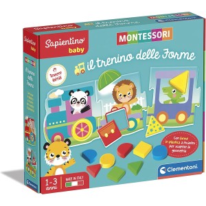 Gioco da Tavolo Educativo Clementoni Sapientino Baby Montessori Il Trenino delle Forme