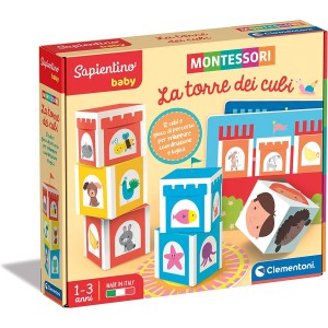Juego de mesa educativo Clementoni Sapientino Baby Montessori La Torre de los Cubos