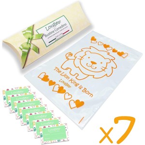 Lovabear Leone Hospital Canastilla Sobre Naranja 7 uds.