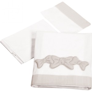 Sábana Billo y Pallina 3pcs Copos de tórtola