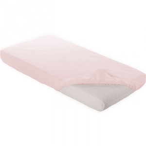Sábana Billo y Bola Inferior con Esquinas para Cuna Rosa