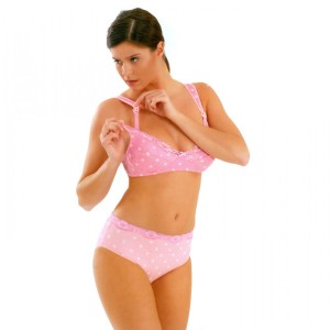 Braguitas Dominam Pharm en tul elástico a lunares rosa Talla 4