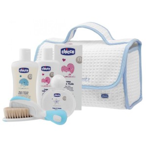 Chicco Baby Moments Beauty Set con asa azul claro