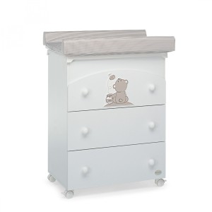 Cajonera y cambiador Foppapedretti Golosone Blanco