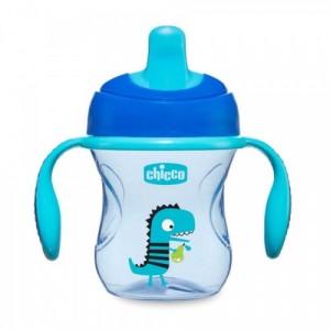 Taza Chicco Training Azul Dinosaurio 6m +