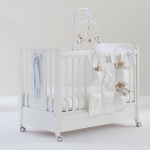 Lettino Nanan Coccolo con Fiocco Bombo Azzurro