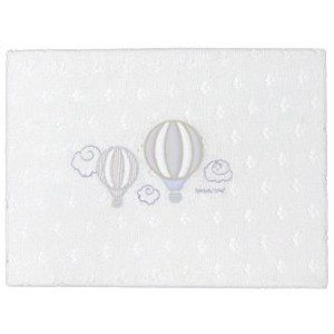 Andy & Helen Manta de Verano para Cuna Bordada D01 Gris