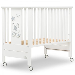 Cama Reducida Baby Fashion Together Blanco + Colchón