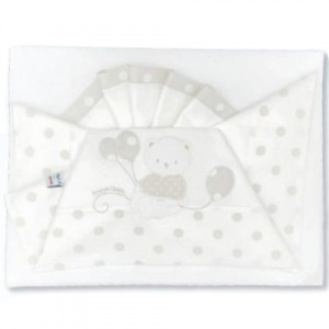 Juego de Sábanas Andy & Helen para Maxi Cradle Bordado D49 3 piezas Gris