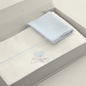 Juego de sábanas para cochecito Nanan Coccolo Azzurro 3pcs