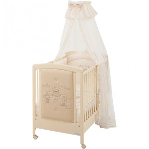 Cama Familia Billo y Pallina Oso Marfil