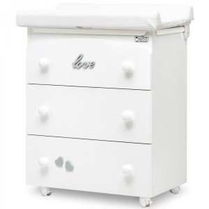 Cajonera Baby Fashion Love Blanco Gris
