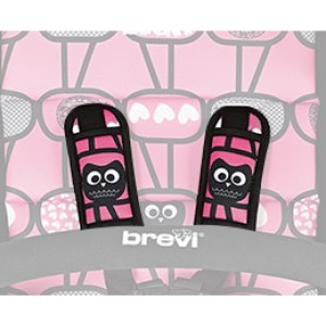 Funda de cinturón corta para cochecito pequeño búho rosa grande