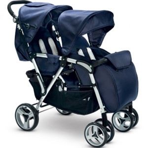 Silla de paseo Gemelar Gemini Plebani Blu
