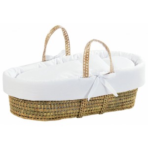 Cesta Portaenfant Picci en palma blanca