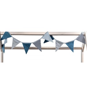 Banderas Decorativas Picci para cama Montessori Liberty Celeste