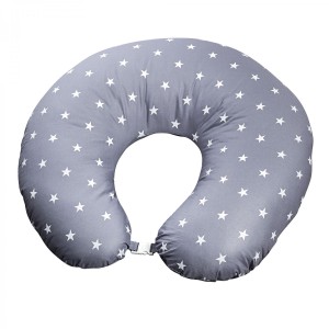 Cojín de lactancia Donut con gancho Picci Stella Converse Gris
