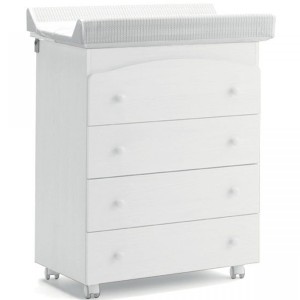 Cambiador de Cajones Diseño Azul Quattro Blanco