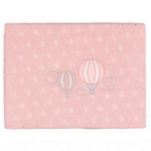 Andy & Helen Manta de Verano para Cuna Bordada D01 Rosa