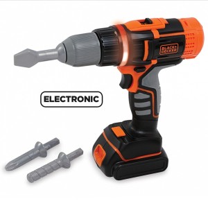 Taladro / destornillador de juguete Smoby Black + Decker