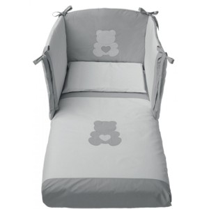 Juego de edredón de oso de peluche de moda para bebés