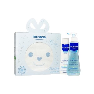 Set Regalo Mustela con Babero Celeste