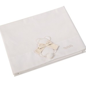Juego de Sábanas Nanan para Cochecito 3pcs Lazo Blanco