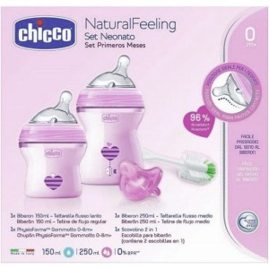 Chicco NaturalFeeling Pink Set de regalo