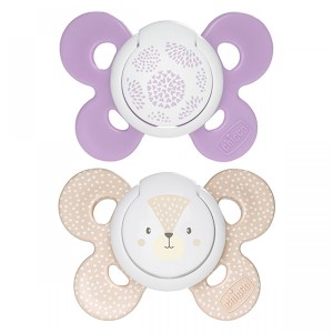 Chicco Physio Comfort Chupete Silicona 2pcs Lila Beige 6-16m