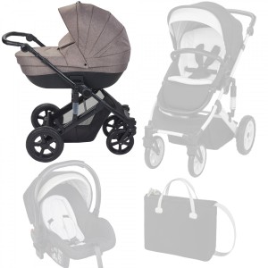 Trio Plebani Vivo Beige con marco negro