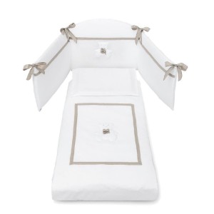 Juego de edredón Erbesi Bubu Tortora